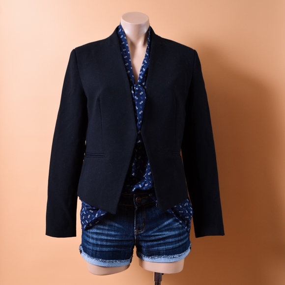 Mario Serrani Jackets & Blazers - Mario Serrani Italy BlackOpen Front Jacket Blazer